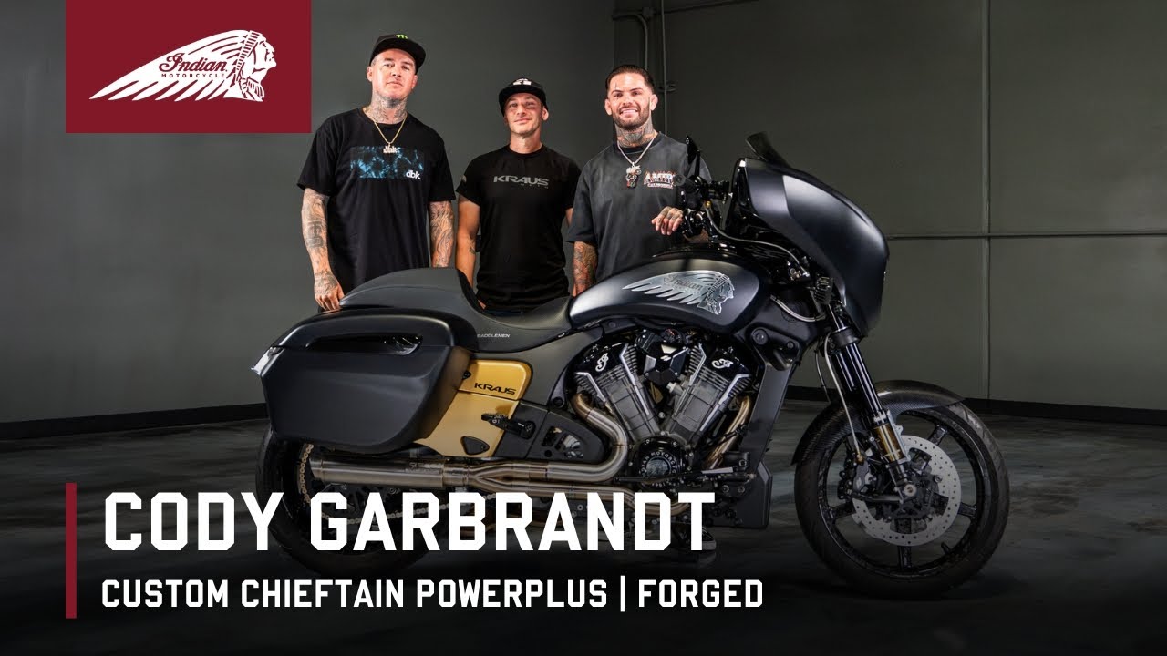 Cody Garbrandt Sees His Custom Indian Chieftain PowerPlus for the First Time