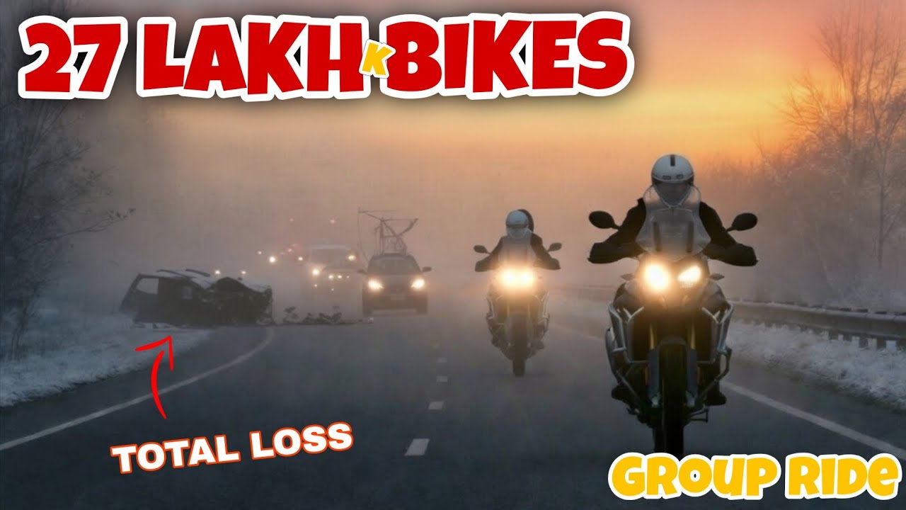My First Group Ride on Highway in Fog &  Rain | 27 Lakh Bikes | Sunday Breakfast Ride