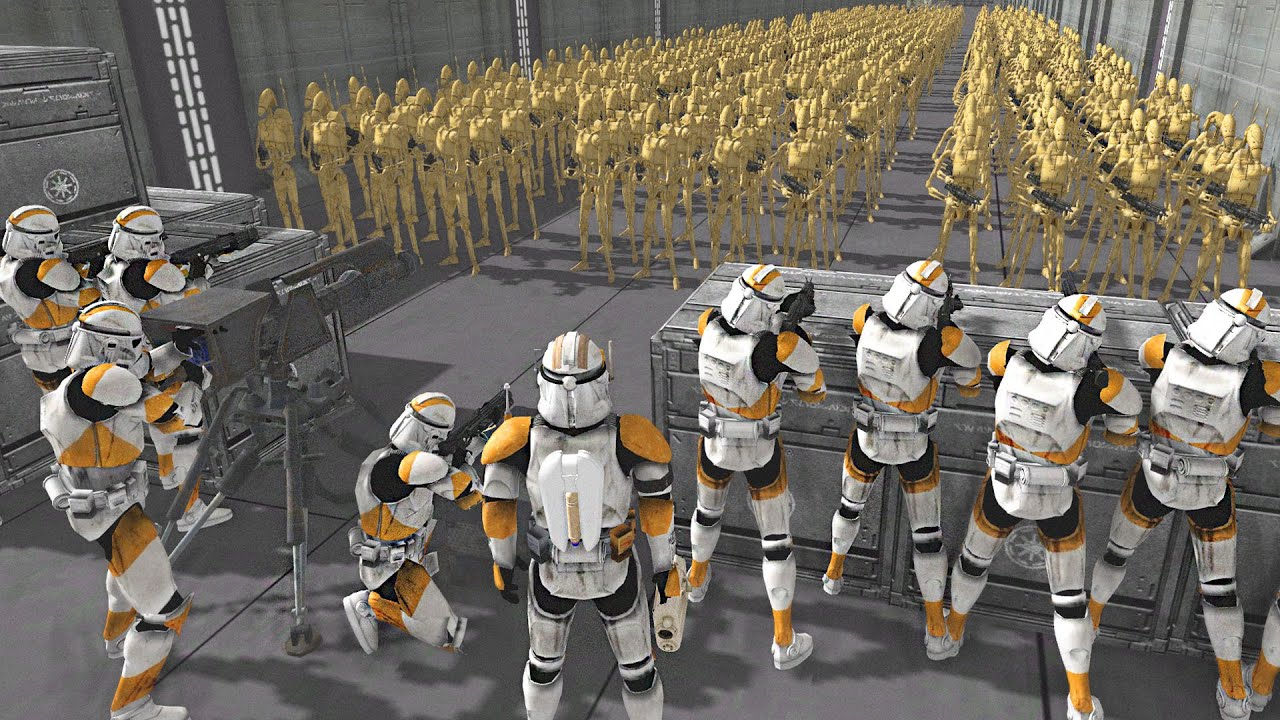 Can Clone Army hold Venator vs 1,000 Droid SHIP BOARDING?! - Men of War: Star Wars Mod