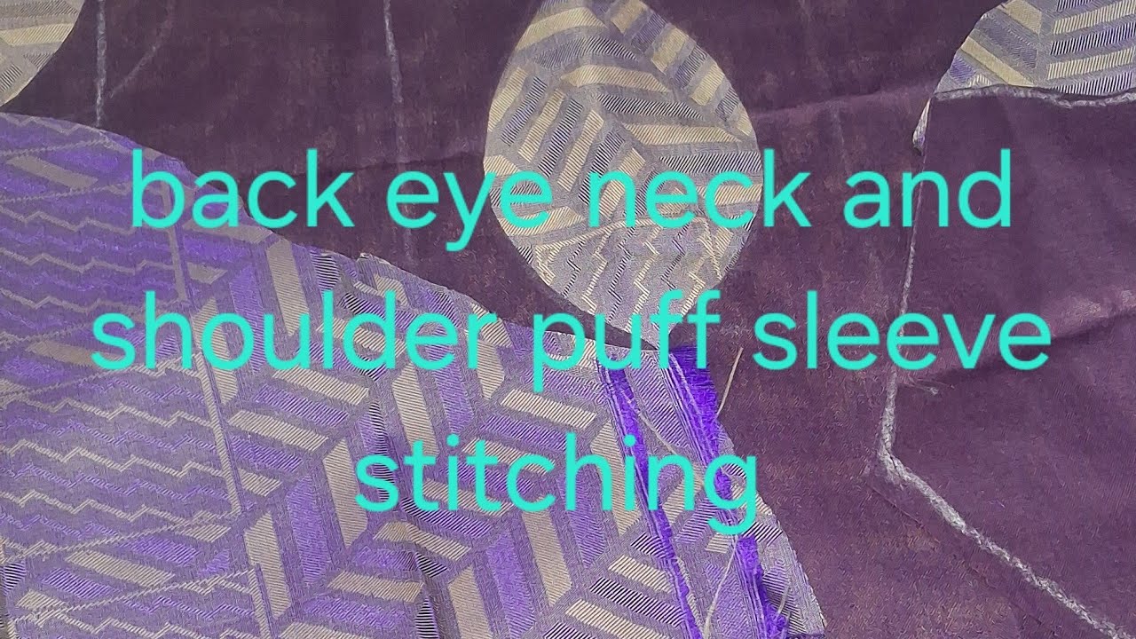 Rajeswari Krishnan is live back eye neck and shoulder puff sleeve stitching 👌