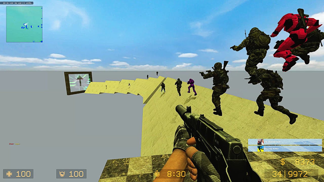 CSS: Zombie Escape Mod - ze_SURF_DANGER (Multiple FAILS) on NiDE