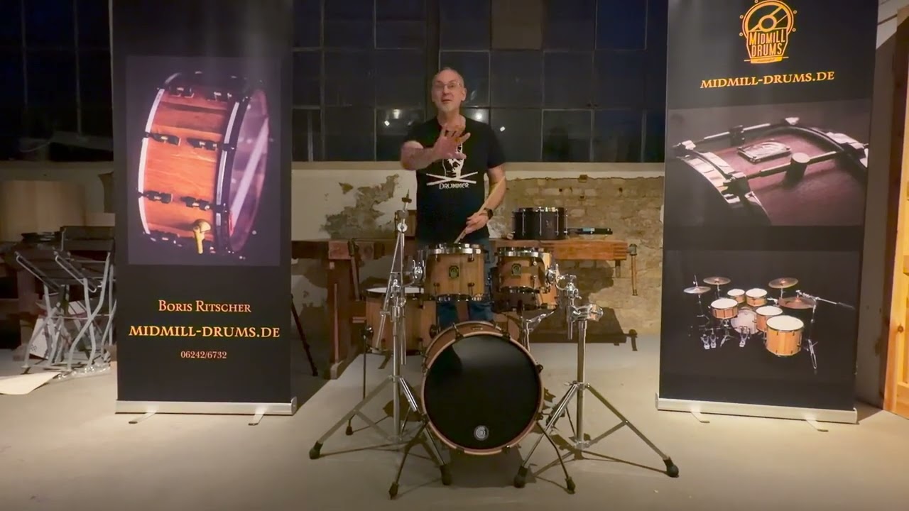 Mein neues Allrounder-Drumset aus Fasseiche – handgebaut von Boris (Midmill Drums)