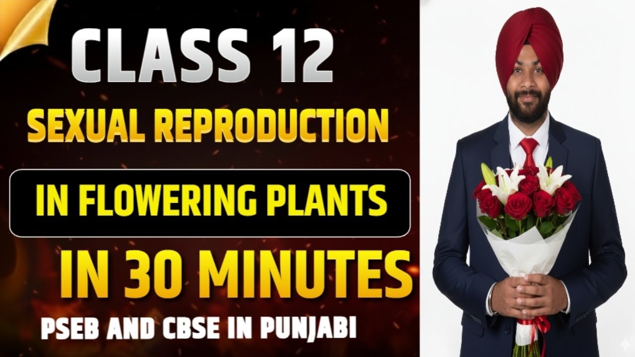 🌹Sexual Reproduction in Flowering Plants One Shot in 20 Mins | CBSE and PSEB board exam | punjabi
