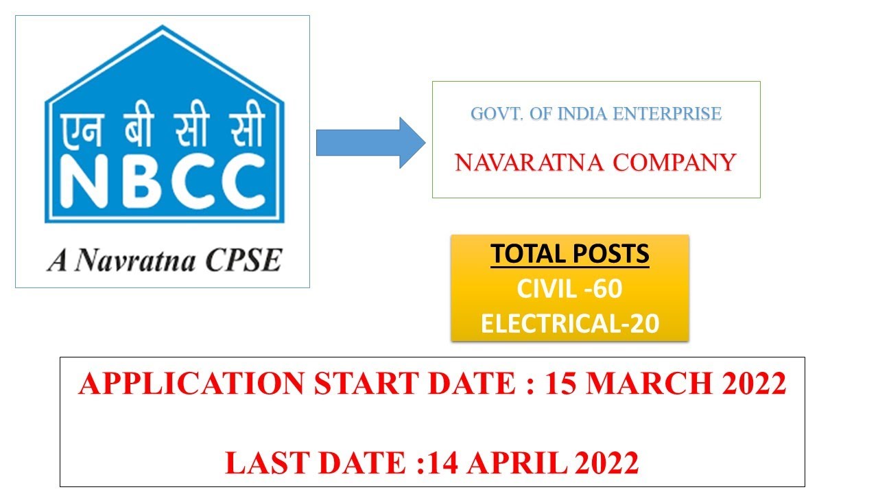 NBCC JE Recruitment 2022| NBCC JE Vacancy Out | NBCC Recruitment 2022 JE EXAM |Job Updates