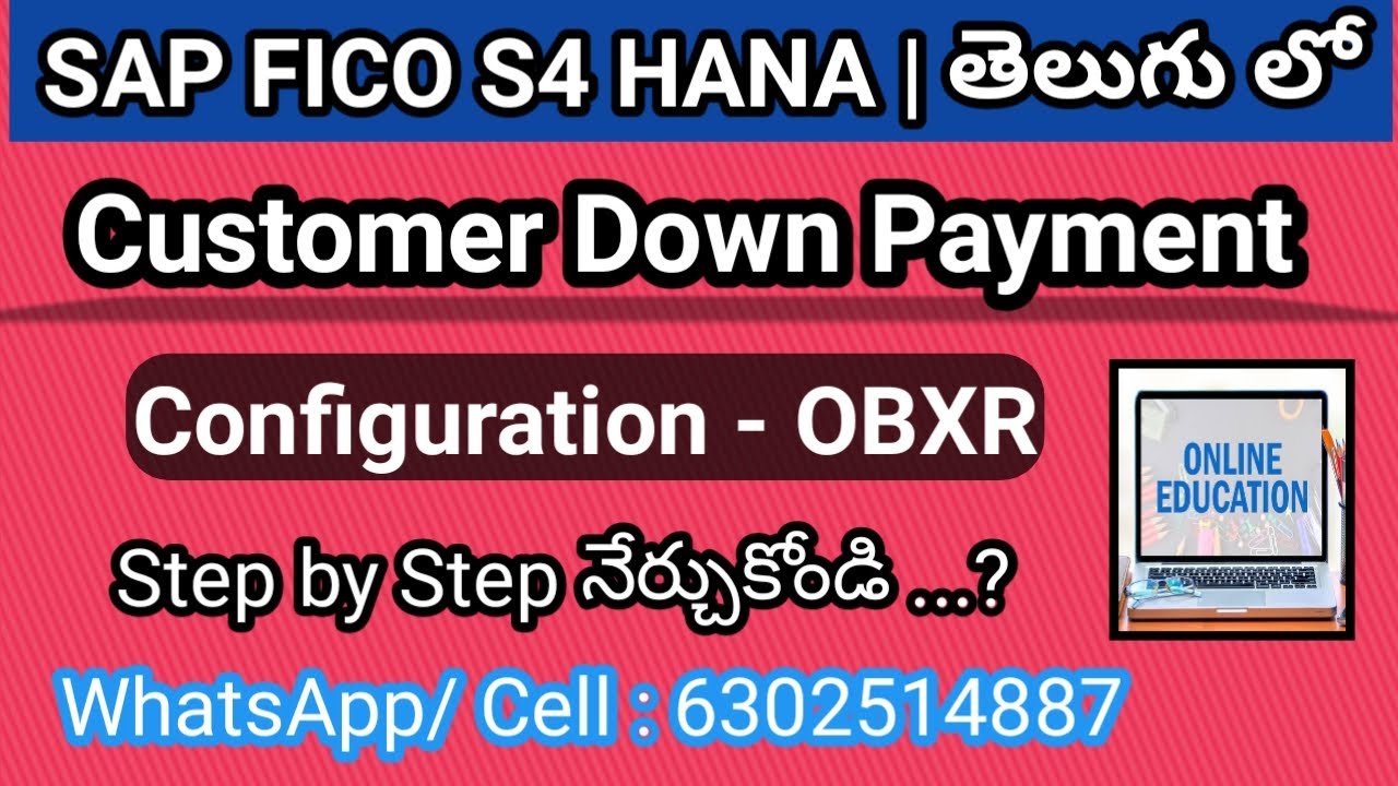 Customer Down Payment - Customer Invoice Posting & Clearing Process in SAP FICO Videos By Lokesh
