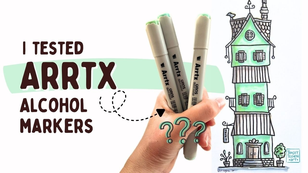 Trying Arrtx OROS 90 Alcohol Markers | Review + Coloring Demo