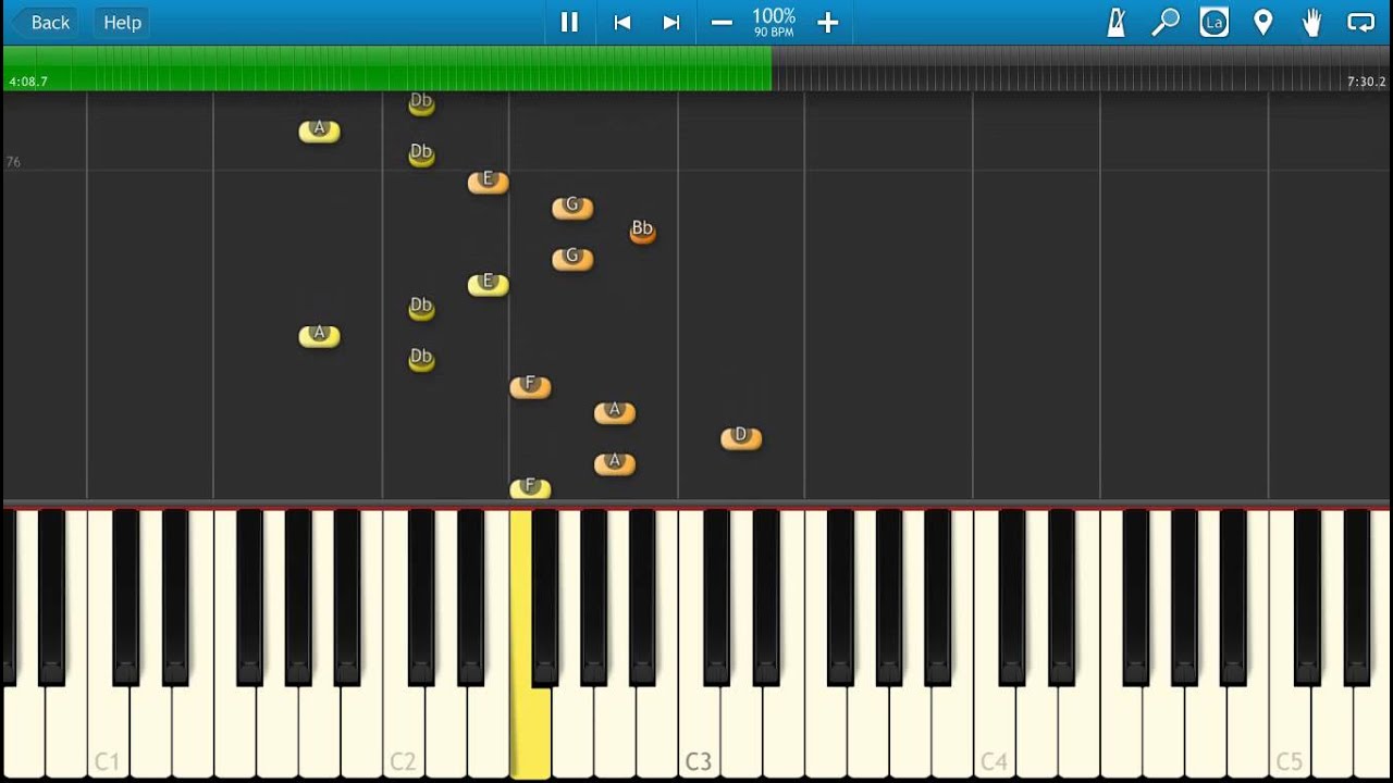 Bach - Toccata and Fugue in D minor Piano Tutorial -  Synthesia