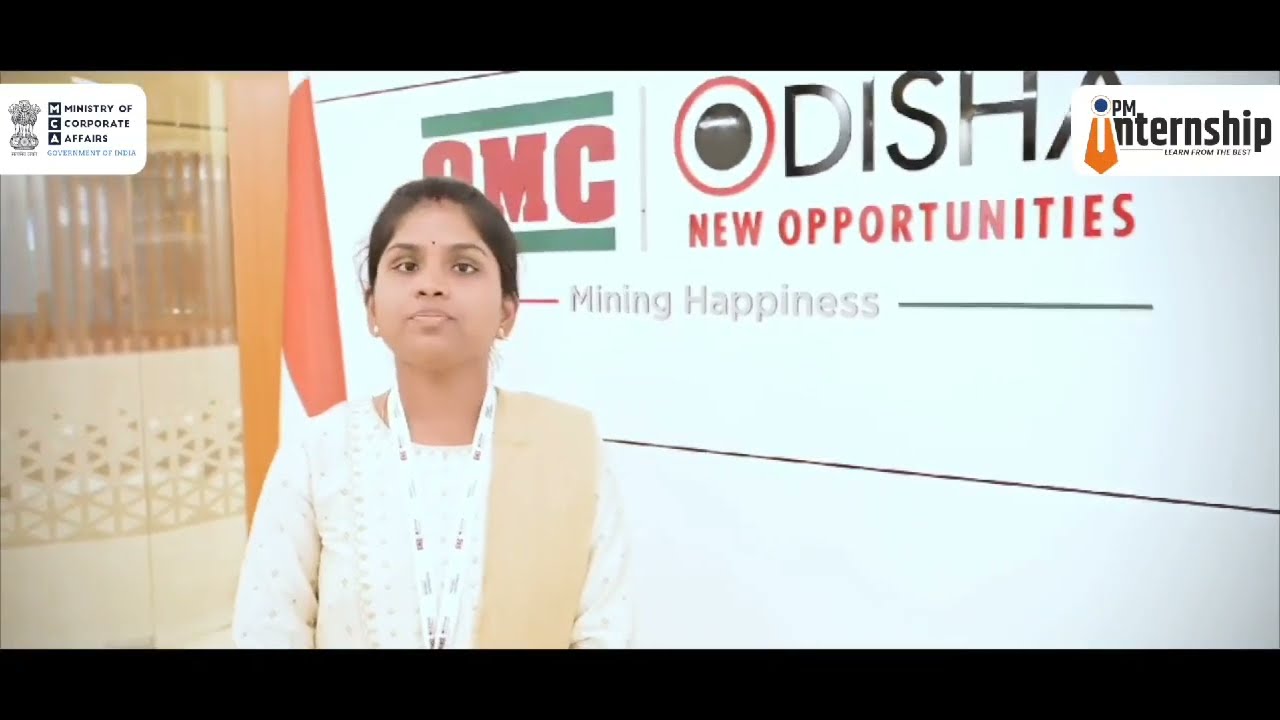 K Renuka Patra, a 23 year old graduate from Khordha, Odisha is interning at OMC under #PMInternship.