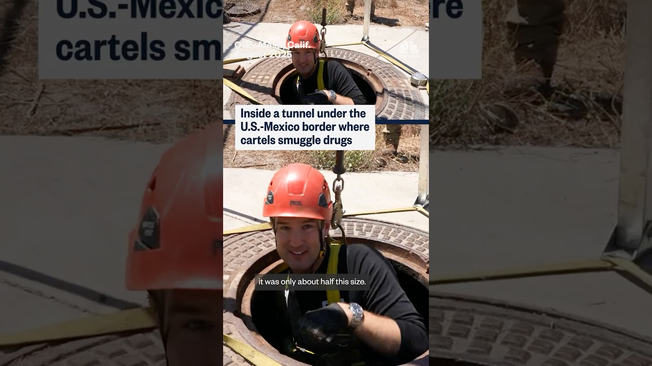Inside a tunnel under the U.S-Mexico border where cartels smuggle drugs