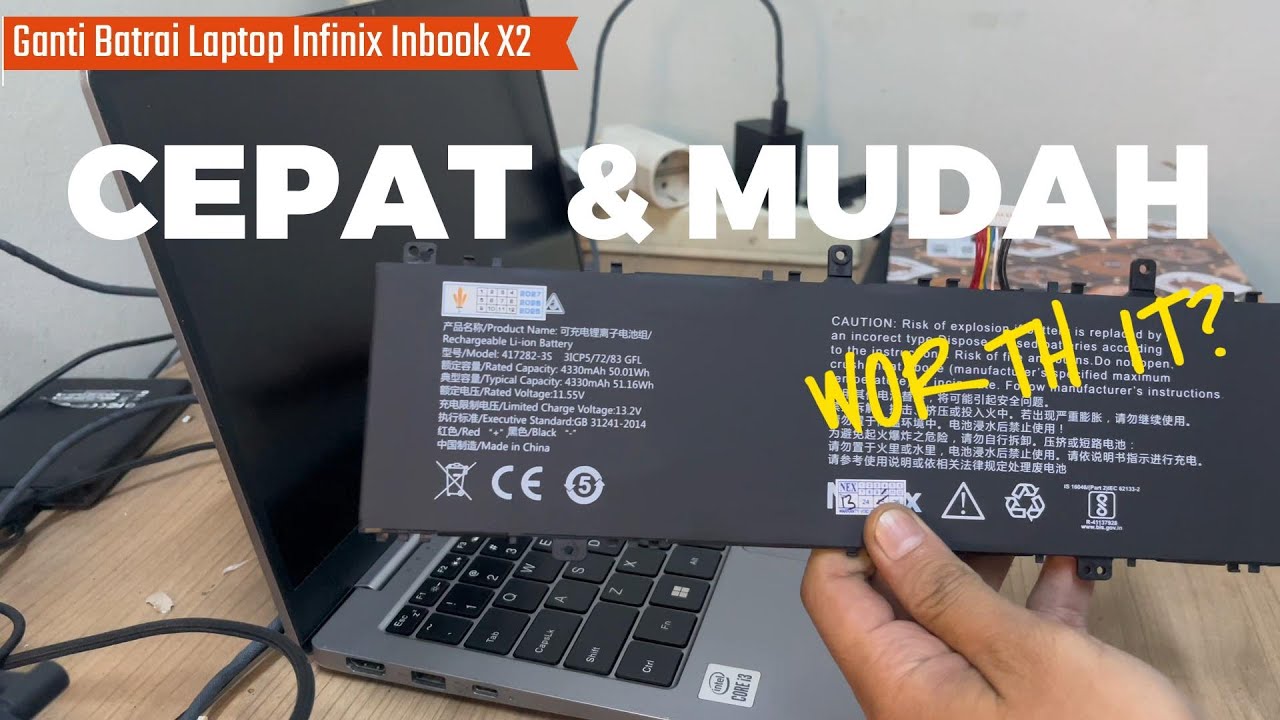 Rahasia Ganti Baterai Laptop Infinix InBook X2 Tanpa Bantuan Teknisi! Panduan Lengkap & Aman!