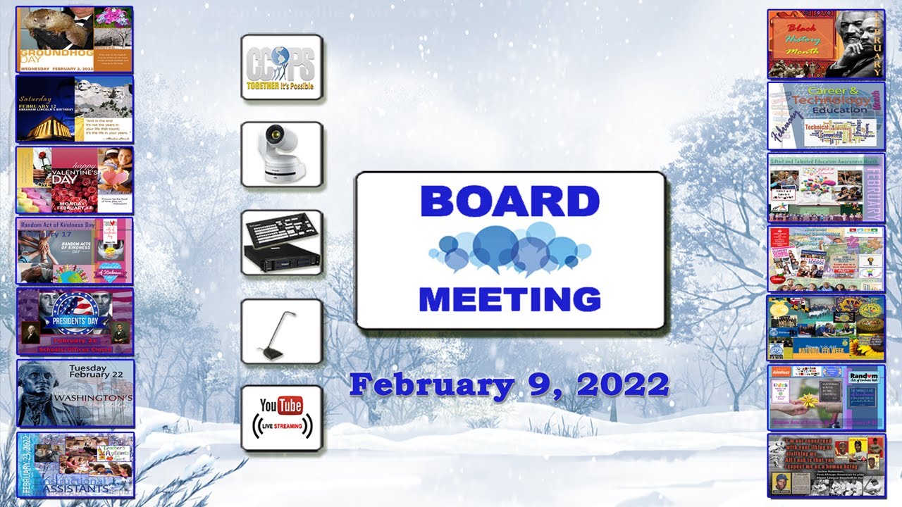 Carroll County Board of Education Meeting  February 9,2022
