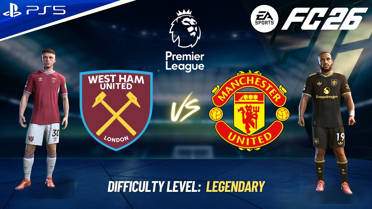 FC 26 - MAN UTD VS WEST HAM FULL MATCH | PREMIER LEAGUE 25/26 | 4K60