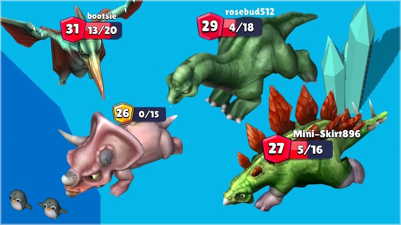 Evolution of Dinosaur to MAX LEVEL in Arctic.io!