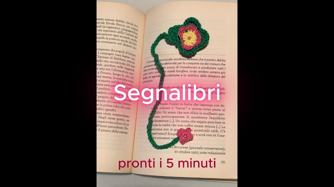 Nuovi segnalibro a uncinetto