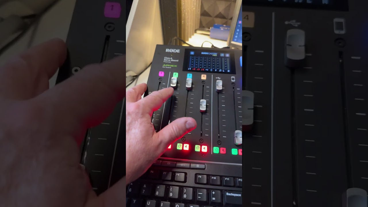 Fader left & right for Virtual DJ Midi mapping on Rodecaster pro to for my radio show ￼8pm Thursday.