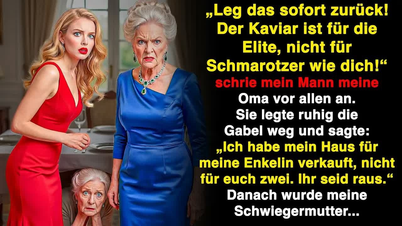 Mein Mann machte sich vor allen über meine Oma lustig  Ihre Antwort ließ meine Schwiegermutter