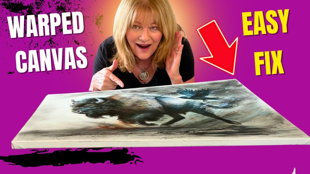 How To Fix A Warped Stretched Canvas | Simple Art Studio Repair Tip