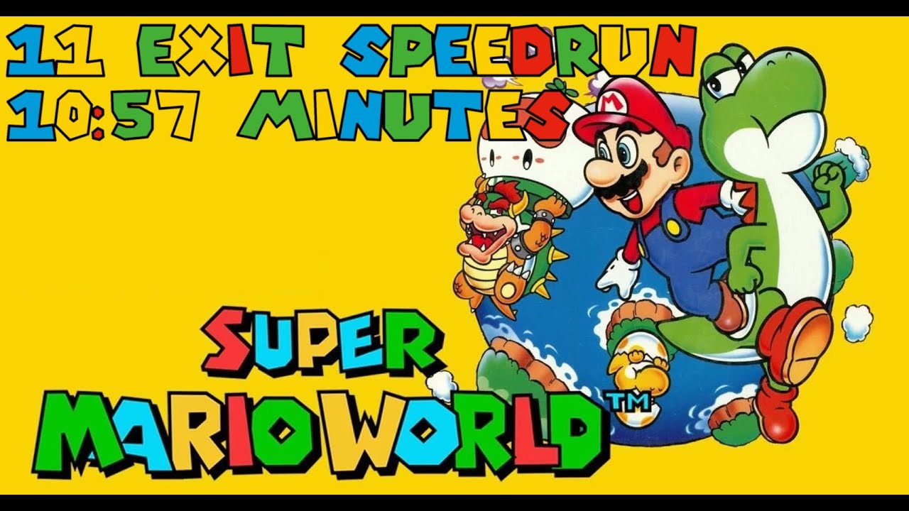Super Mario World - 11 Exit Glitchless Speedrun in 10:57 minutes