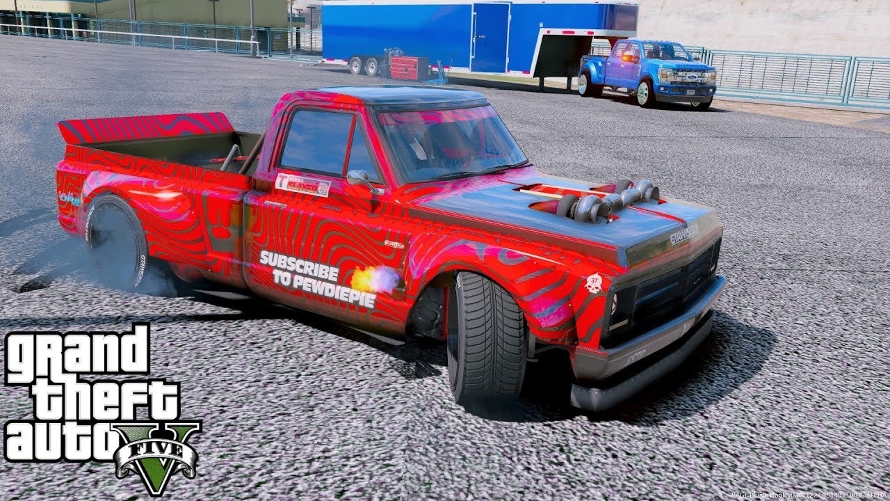Мод GTA 5 Drifting — выезжаем на гоночную трассу на безумном дрифт-каре с двумя турбонагнетателям...