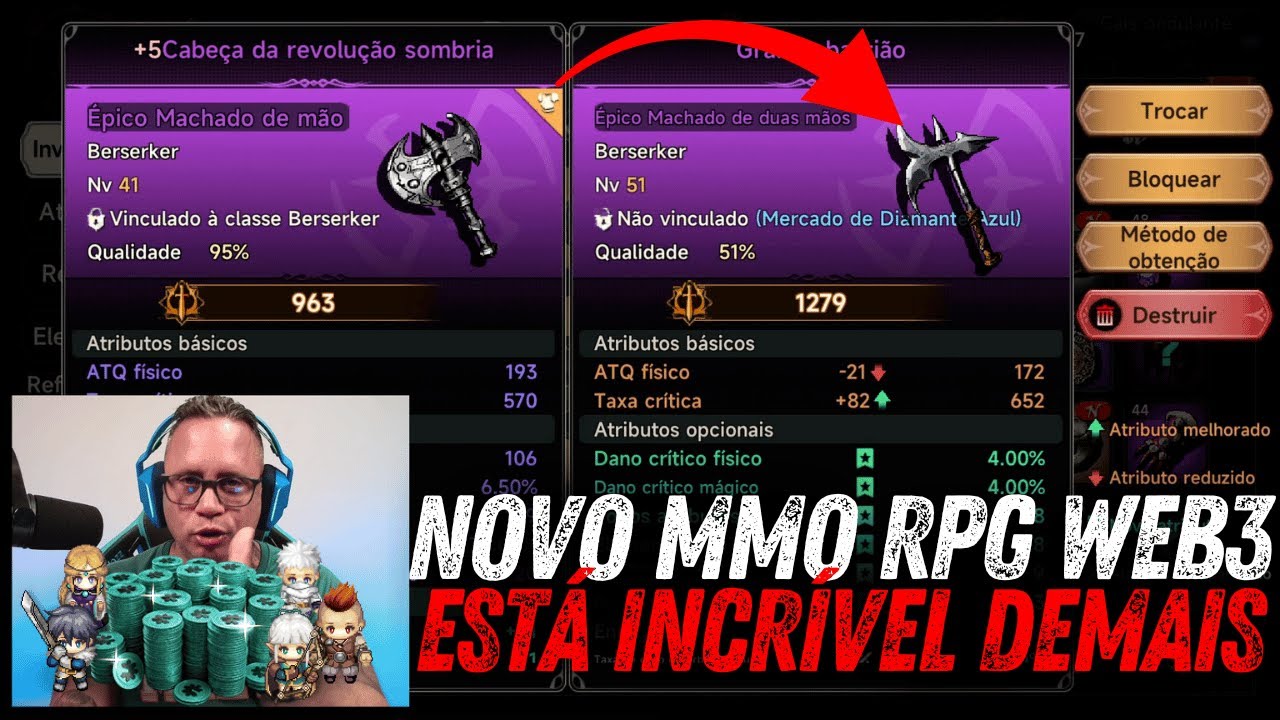 QUE JOGO INSANO! NOVO MMO RPG SEM AUTOMÁTICO LIBERA  PRÉ REGISTRO MOBILE NA BLOCKCHAIN DA CROSS 2026