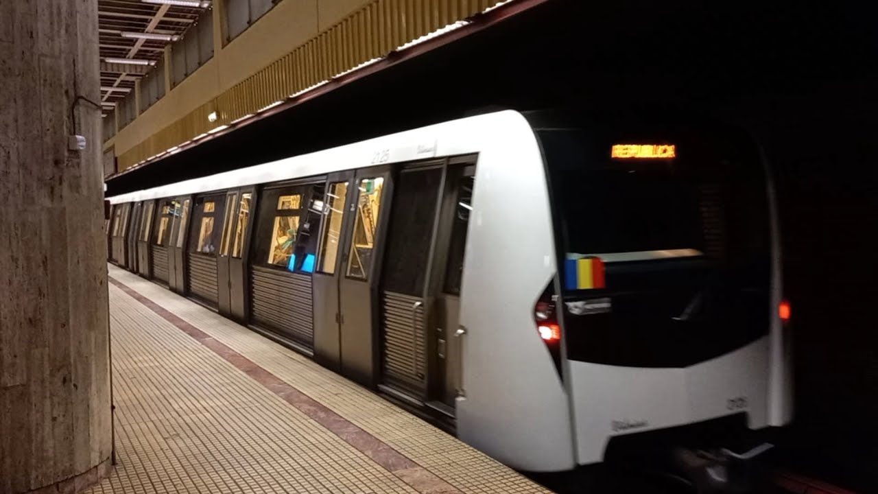 Călătorie cu garnitura de metrou Bombardier Movia 346 1125-2125 Vilnius (M1)