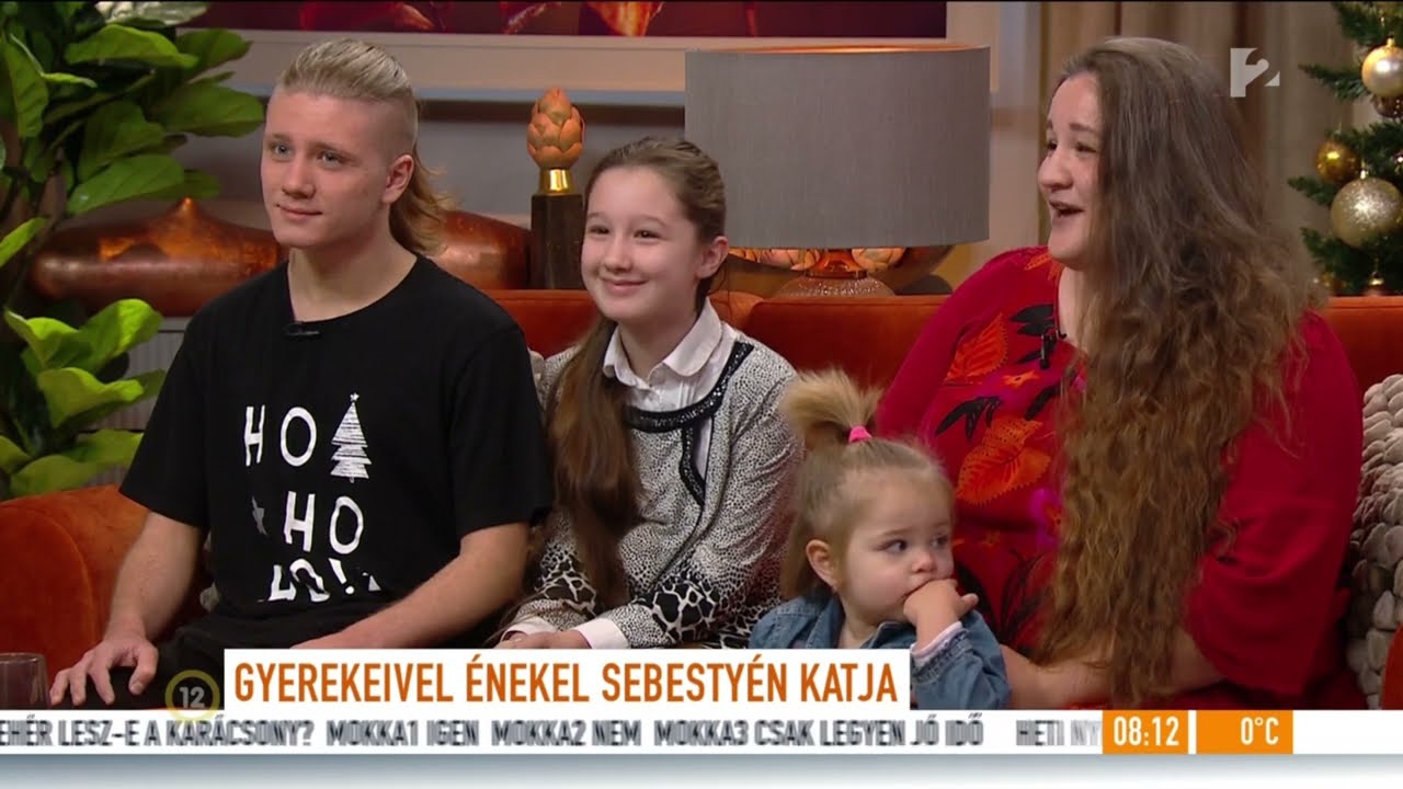 Sebestyén Katja és gyermekei a Tv2 Mokkában (2023.12.18)