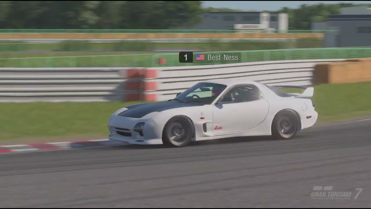 Gran Turismo 7 Update 1.68 – 1991 Mazda ɛ̃fini RX-7 Type R (FD) | Stock Laps at Tsukuba in PSVR2