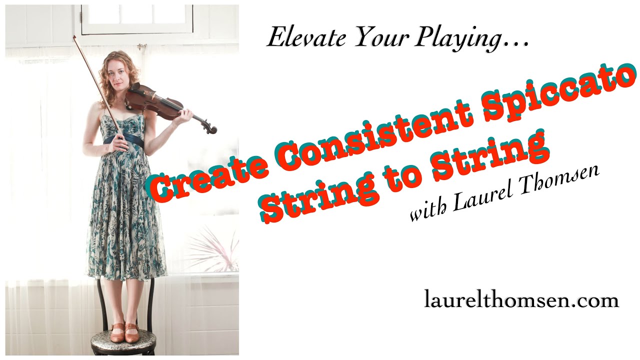 Spiccato: creating a consistent bounce string to string