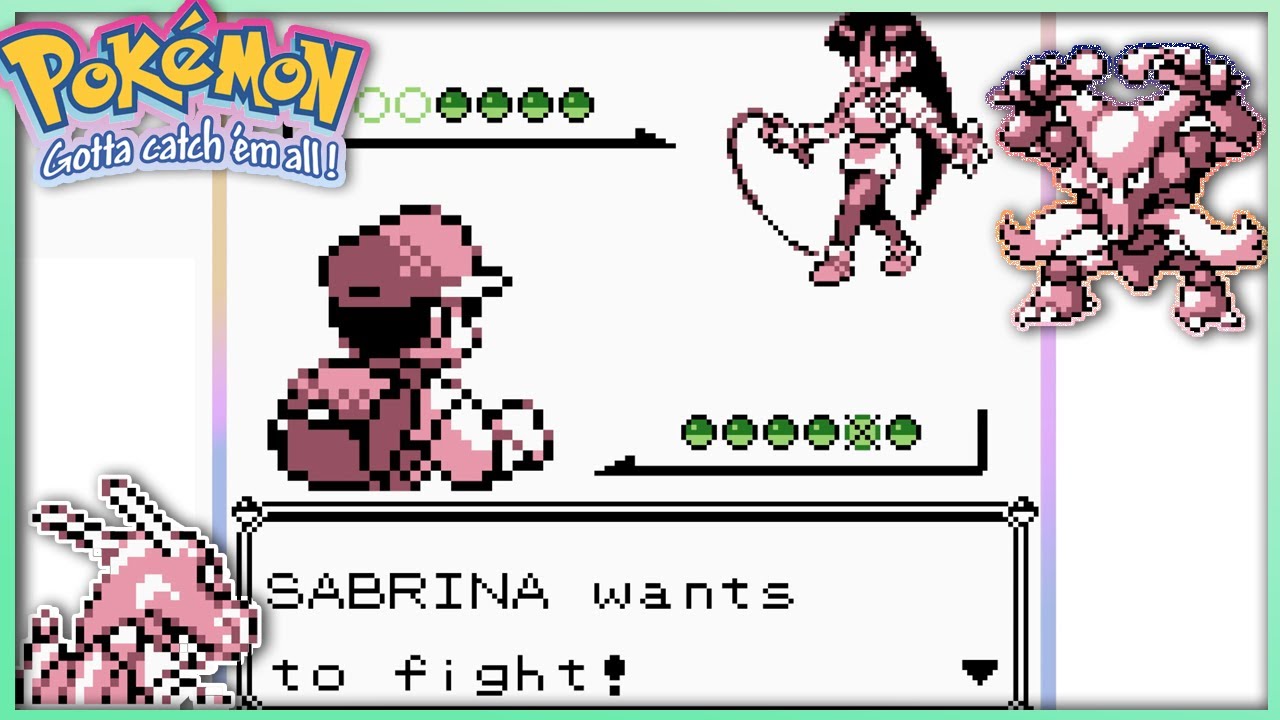 Gym Leader SABRINA Battle - Pokemon Red & Blue