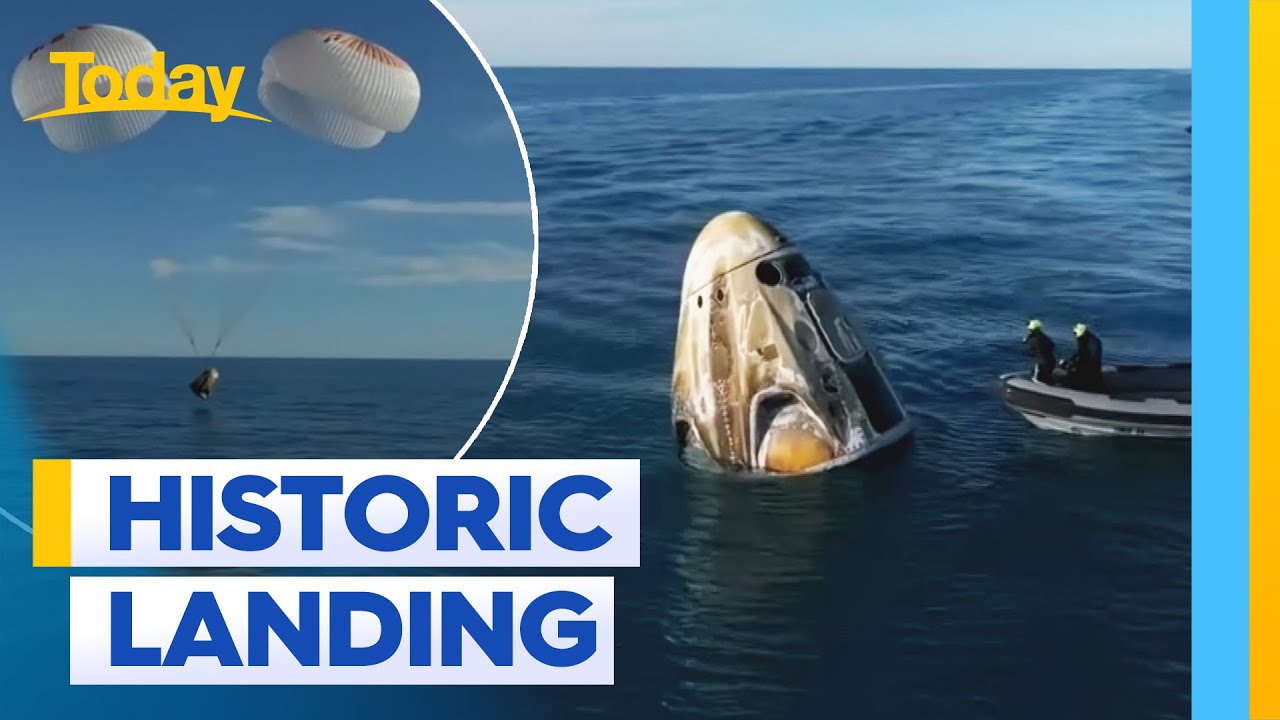 Stranded NASA astronauts return to earth | Today Show Australia