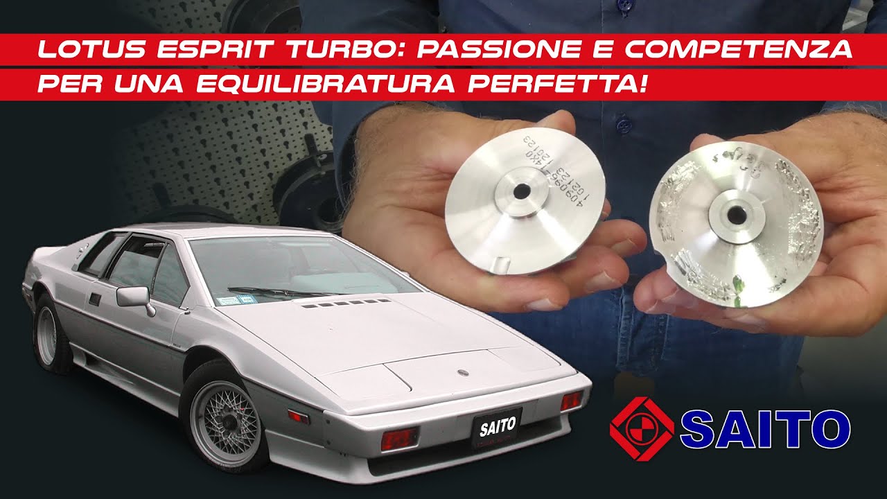 Lotus Esprit Turbo: passione e competenza per una equilibratura perfetta!