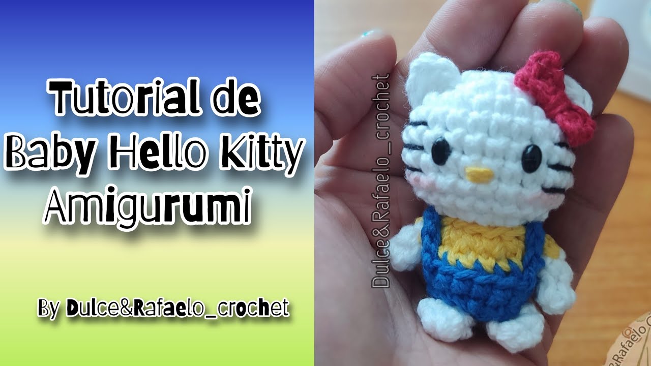 Hello Kitty llavero amigurumi #tutorial #amigurumis #hellokitty #viral
