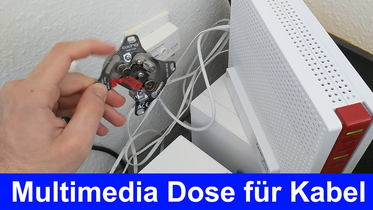 Anleitung: Kabel Internet Multimedia Dose installieren BSD 963-11N