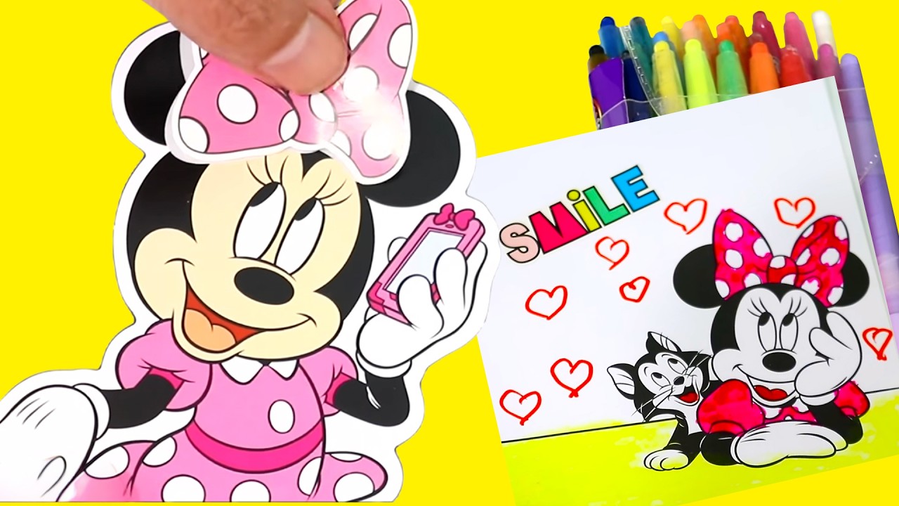 Coloring Activities for Kids with Disney Princess, Barbie, Minnie, and Spiderman