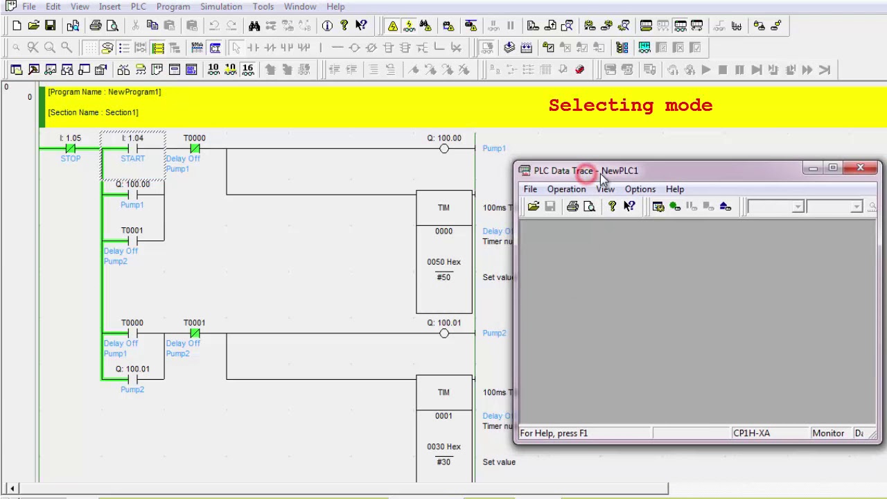 Time Chart Monitoring with Omron PLC and CX Programmer by Akapol.saha