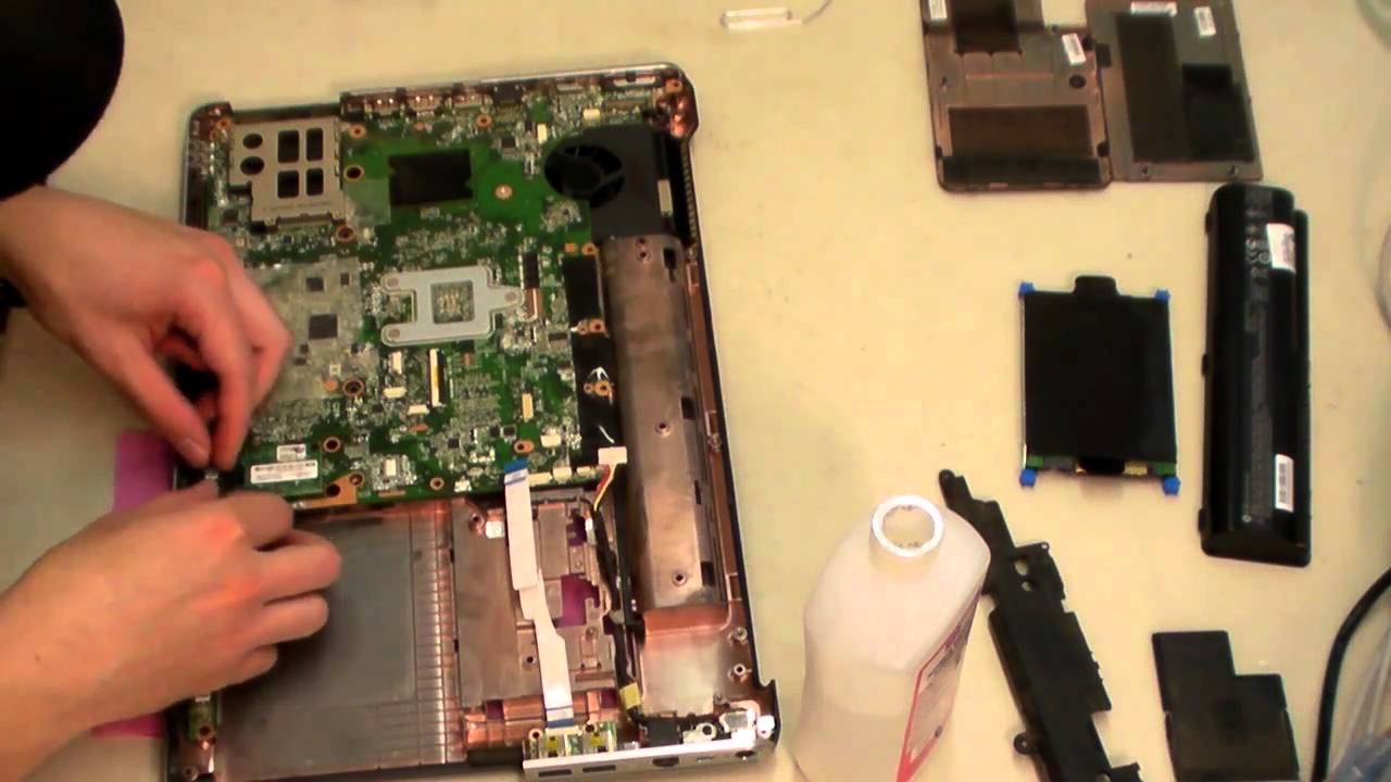 HP DV6 Take Apart/Disassembly for CPU FAN Replacement