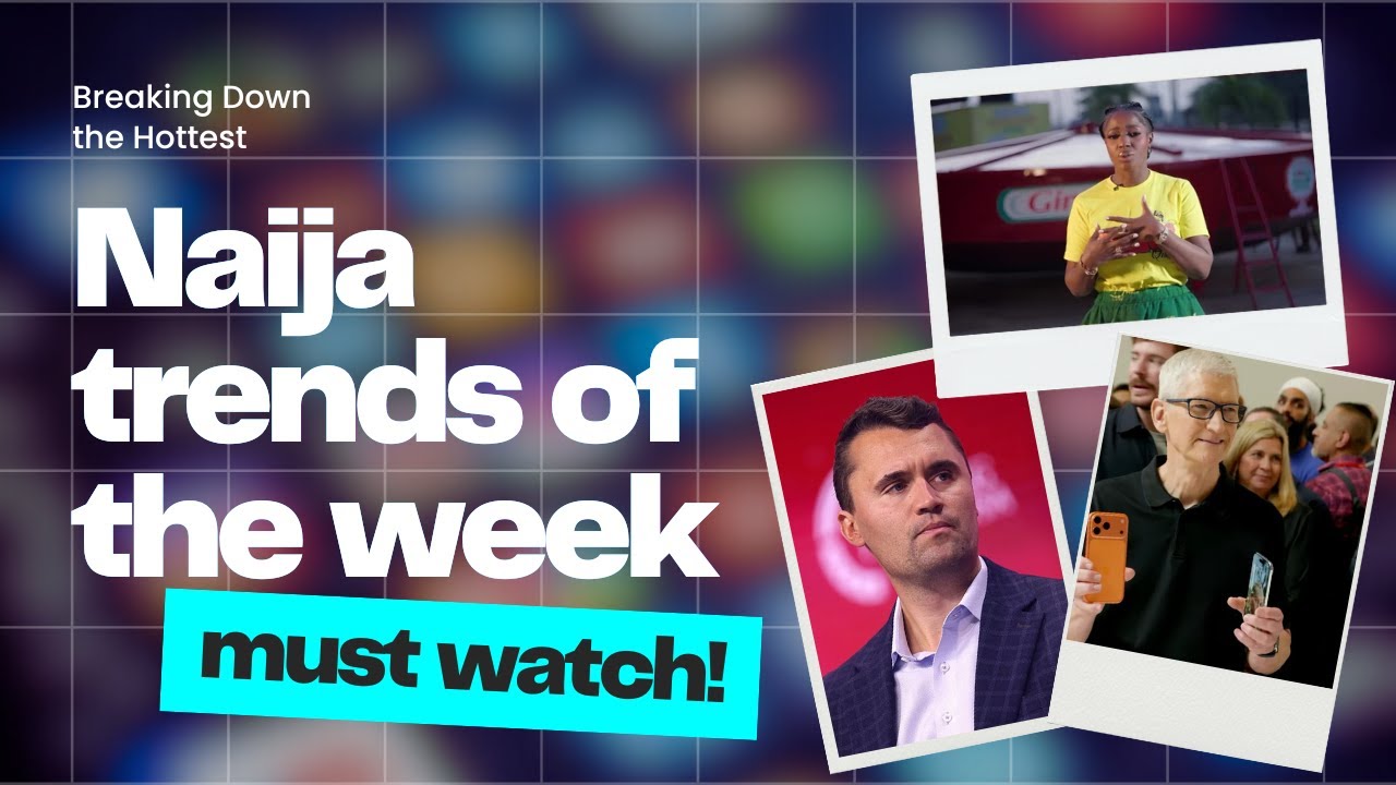 Charlie kirk Assainat**n, Hilda baci world record, iPhone 17, Nigeria police N22m biscuits scandal