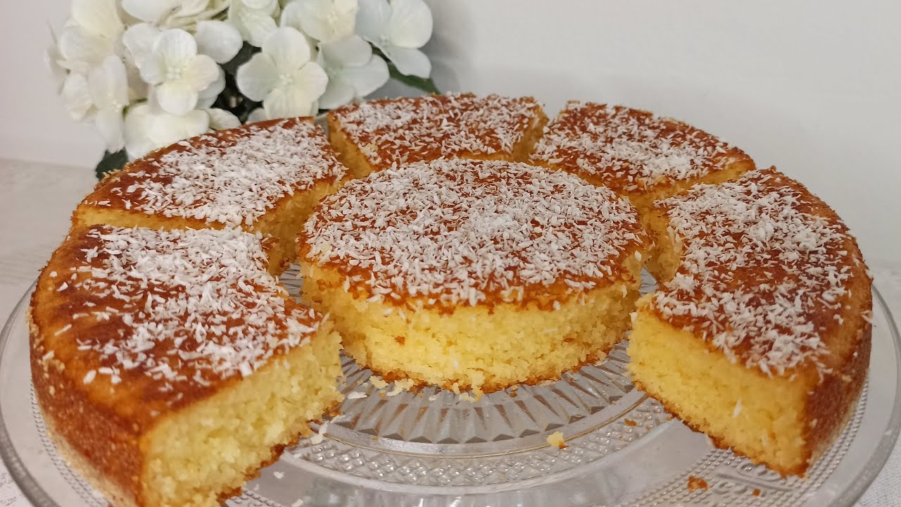 Recette Basboussa moelleux SANS sirop / Weicher Grießkuchen OHNE sirup