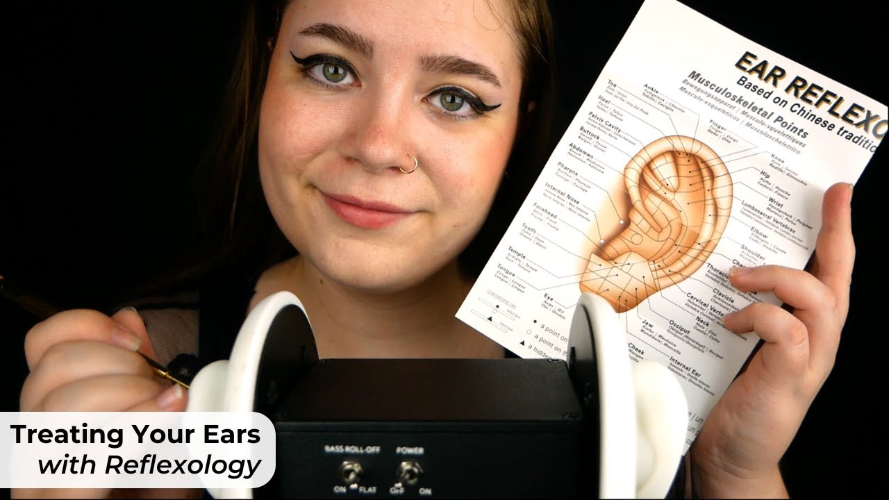 Deeply Relaxing Ear Reflexology (Gentle Ear Palpation, Massage, Indication Trigger) ✨ ASMR Roleplay