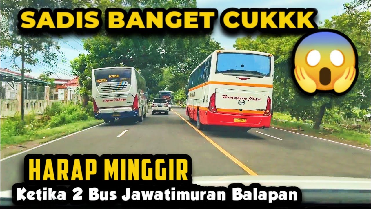 BUSET.. BIKIN GELENG&sup2; KEPALA WOY !! 😱 Aksi Balapan Adu Ngeblong Bus Jawatimuran