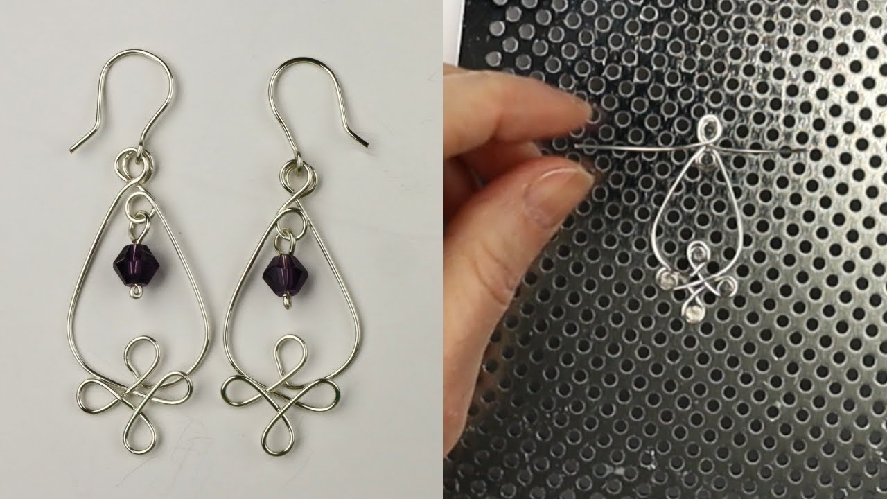 Celtic Knot Artistic Wire Jig Earrings Tutorial