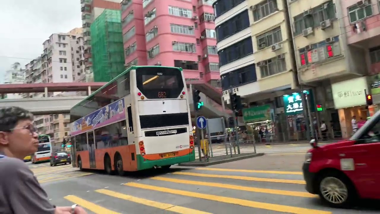 Hong Kong buses and trams in Sai Wan Ho 2
