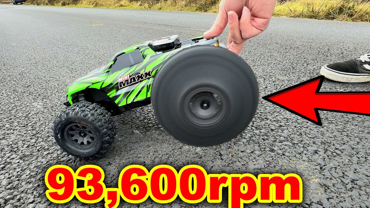 Traxxas Mini-Maxx RC Car gets OverVolted (4x power)