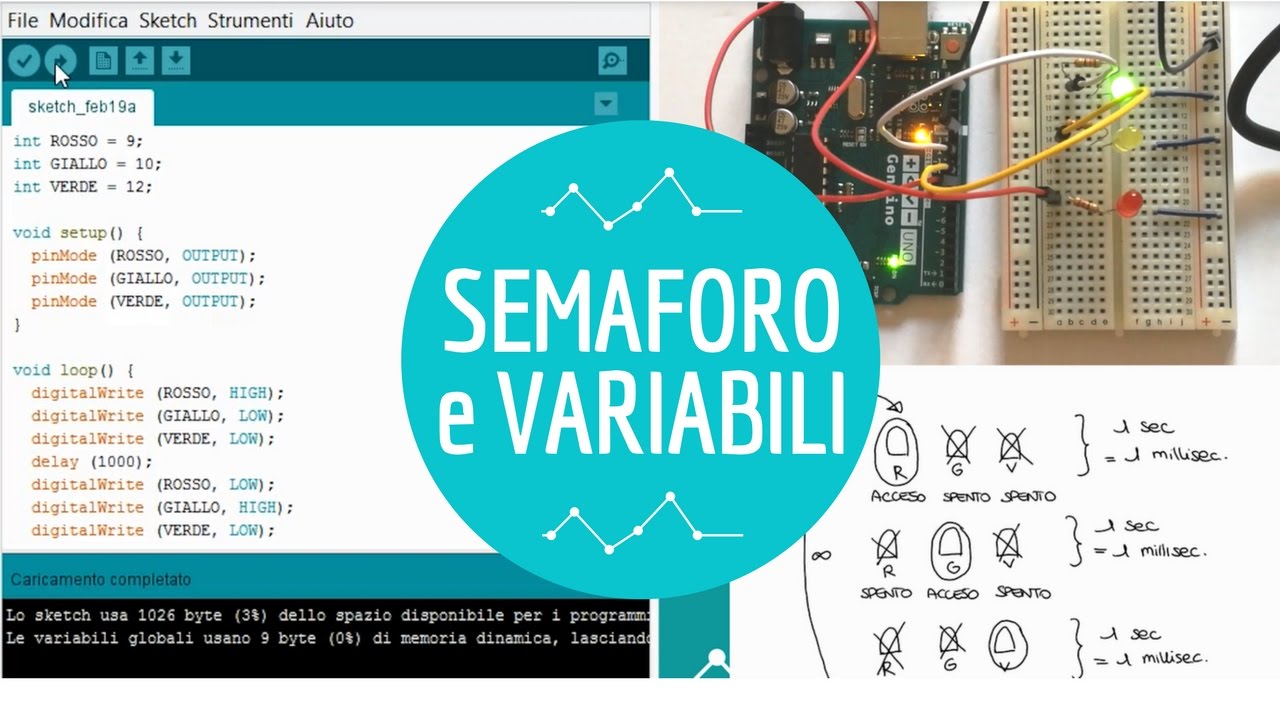 Arduino #6: Semaforo e Variabili