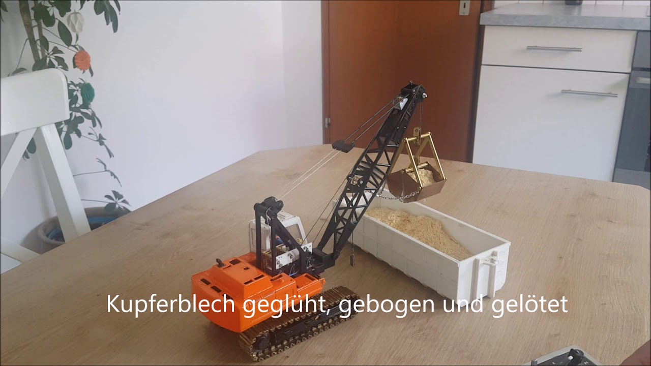 ROS Seilbagger 2 Schalen Greifer 1zu32