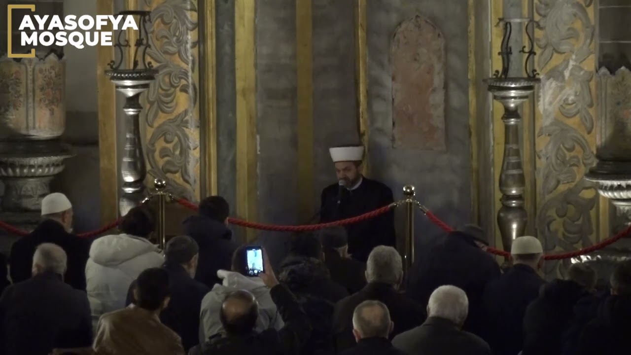 Ayasofya Camii Mihrabiyesi - Yasin Suresi 77-83