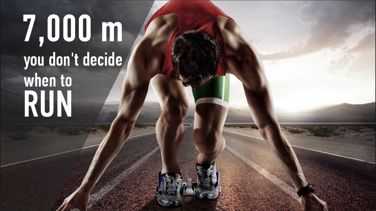 7,000 meters run to hot music 🔥  🔥  🔥
