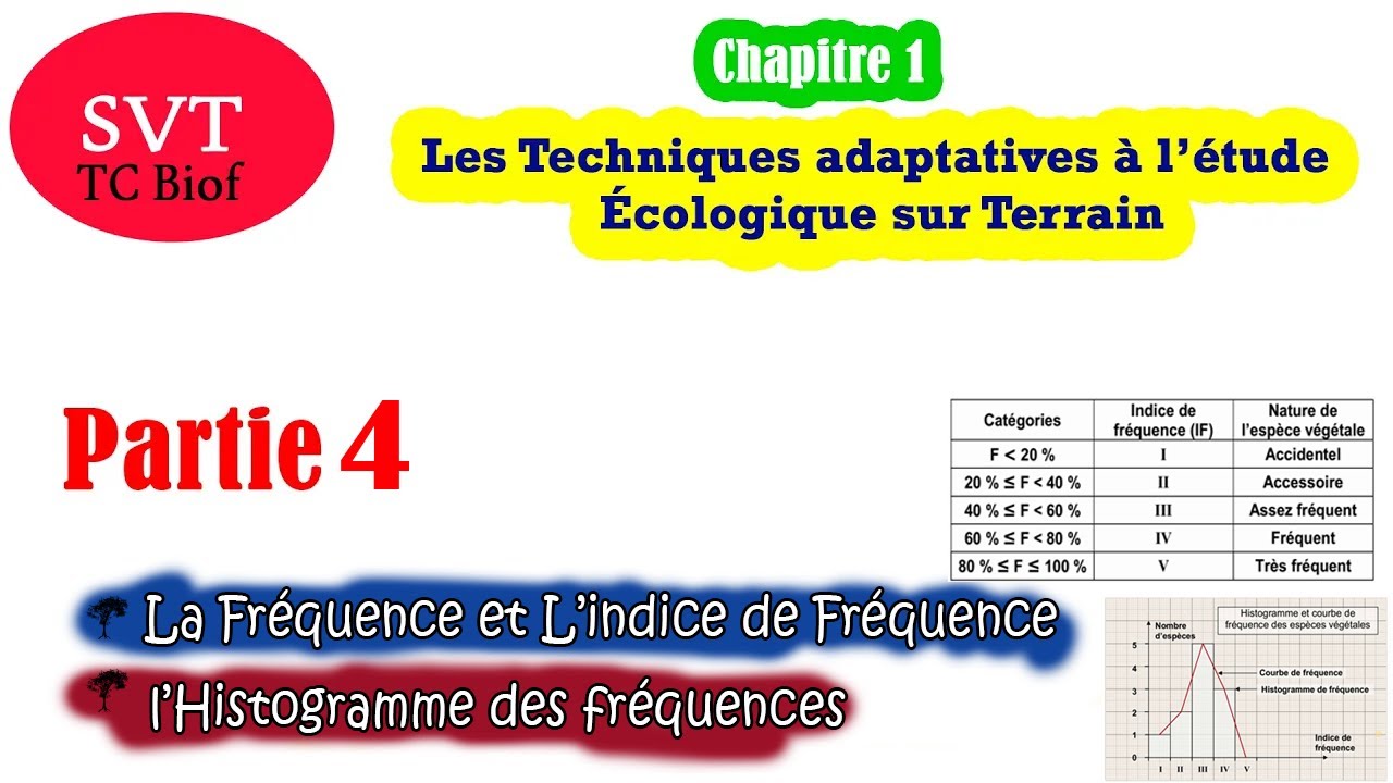 Les Techniques d’étude Écologique sur Terrain | Part  4 | Fréquence et indice de Fréquence