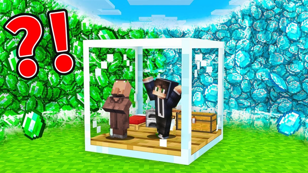 Gradimo Stakleni Bunker Protiv EMERALD I DIAMANT Cunamija u Minecraftu