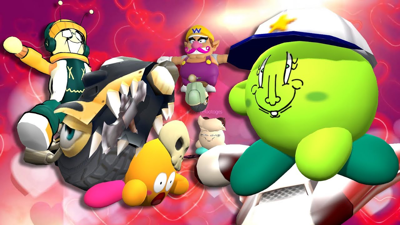 VALENTINES KIRBY AIR RIDERS (with viewers)
